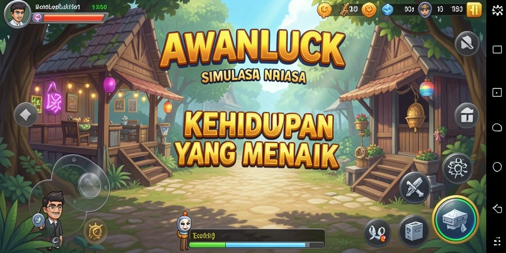 Tampilan gameplay AWANLUCK yang menarik dan realistis.