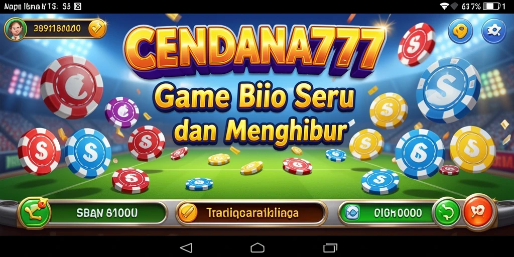 Tampilan utama CENDANA777 menampilkan gameplay Bingo yang seru.