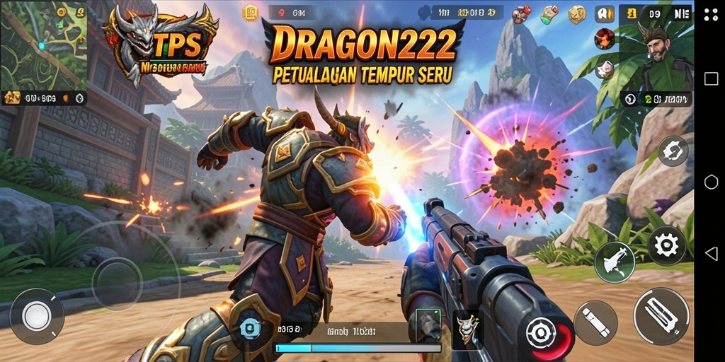 Gameplay seru dalam DRAGON222 yang menampilkan aksi TPS.