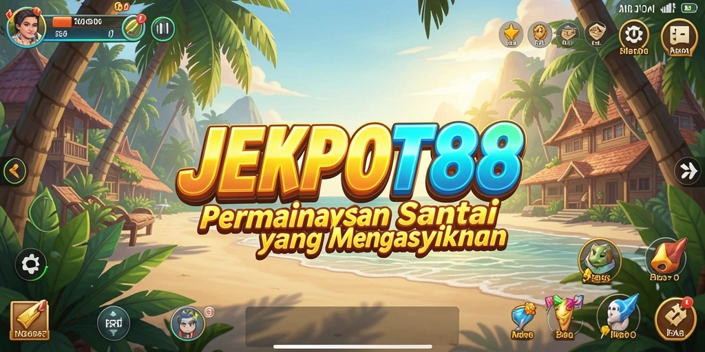 Tampilan gameplay JEKPOT88 yang menarik dan penuh warna.