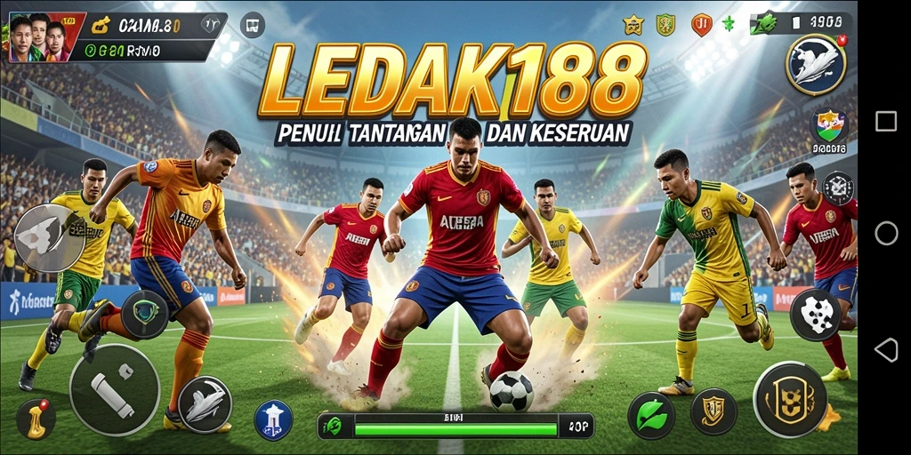 Tampilan gameplay seru dari LEDAK188 dengan aksi olahraga menakjubkan.