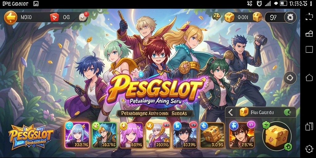 Tampilan seru dari gameplay Anime di PESGSLOT.