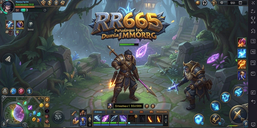 Tampilan gameplay epik dari dunia fantastis RR666 yang menakjubkan.