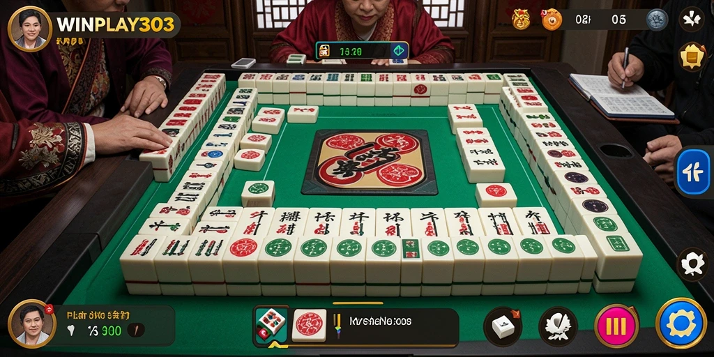 Tampilan gameplay Mahjong yang seru di WINPLAY303.